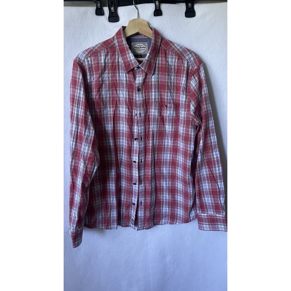 Flag & Anthem Men's Plead‎ Shirt Large, Button Up